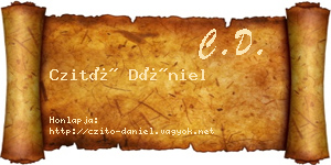 Czitó Dániel névjegykártya